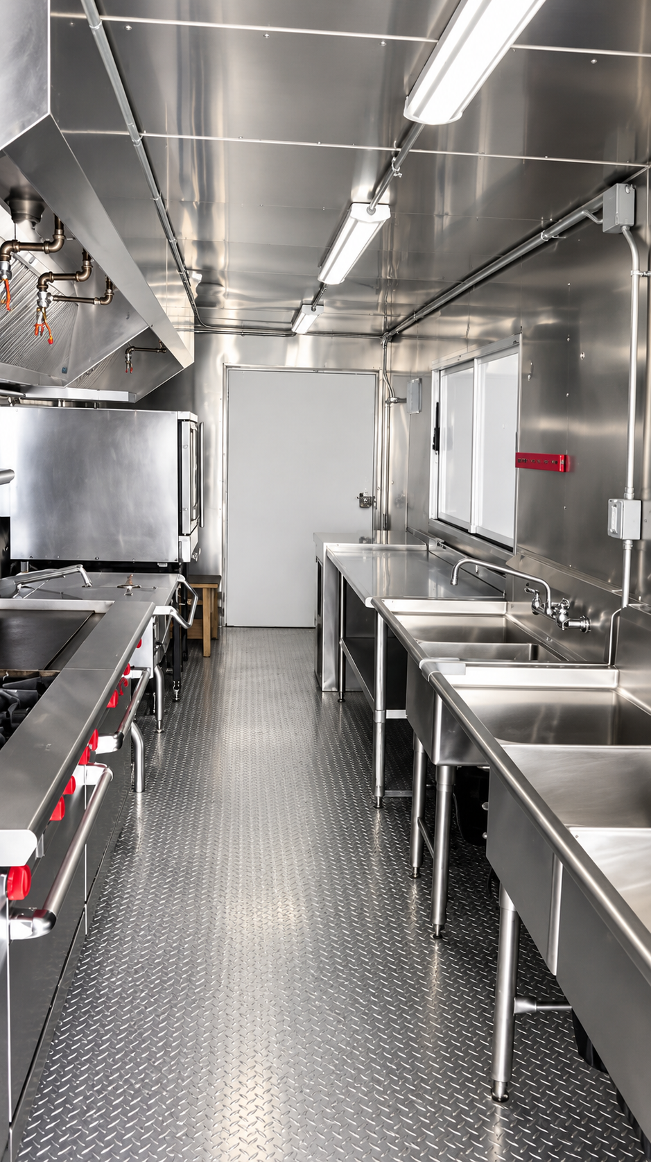 Commercial temporary kitchen facility equipment